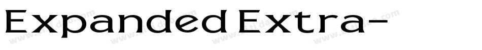 Expanded Extra字体转换